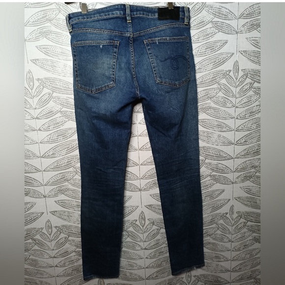 R13 Kate Skinny Jeans Denim Distressing - Picture 8 of 8